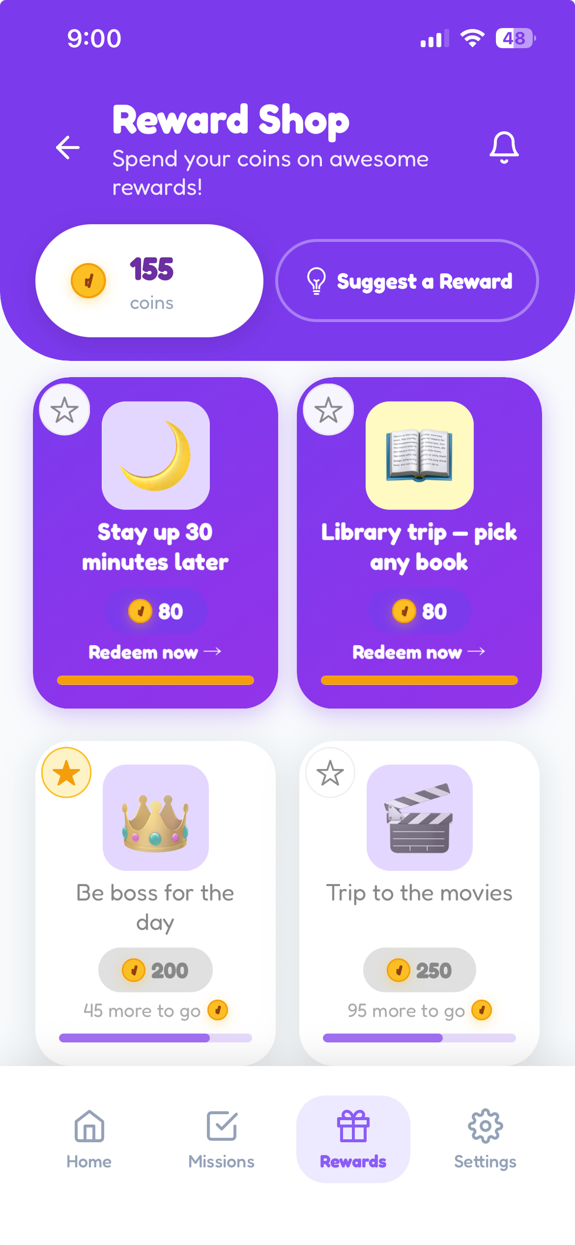 Reward shop in RadiJar